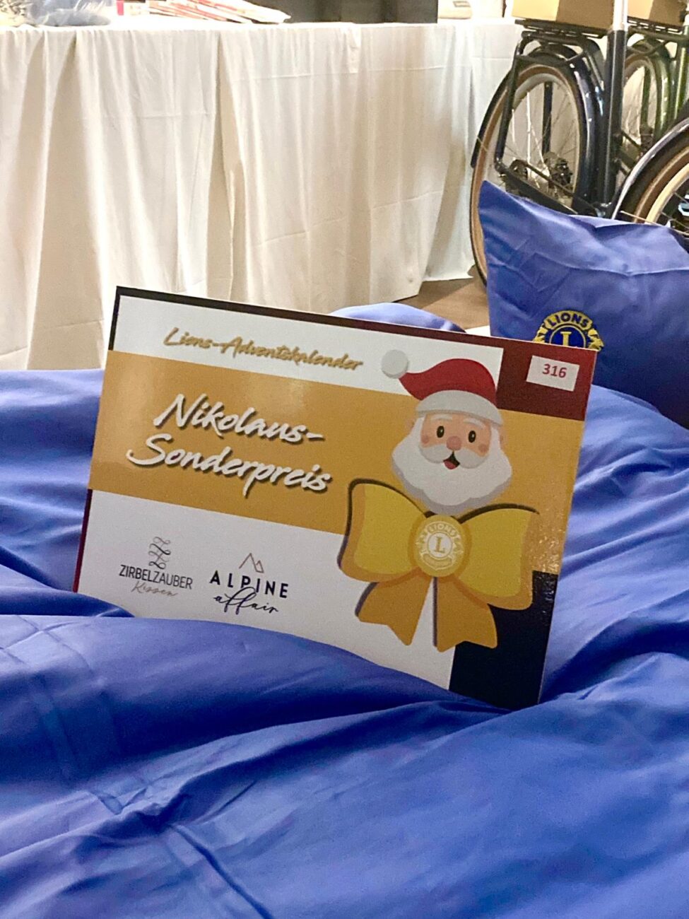 Nikolauspreis für den Lions-Adventskalender von ZIRBELZAUBER: Zirbenbett